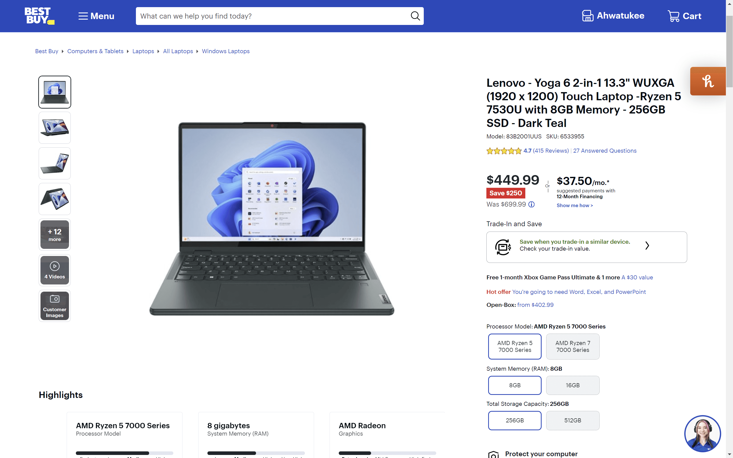 Lenovo Yoga 6 2in1 price