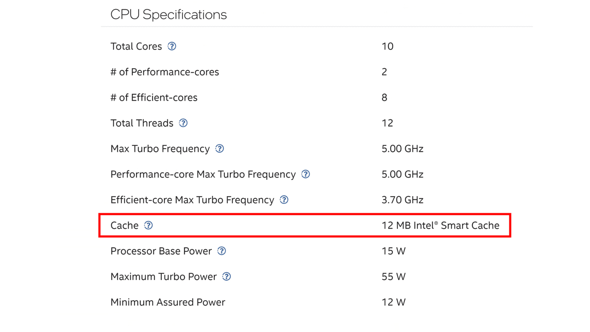 where to find cache information