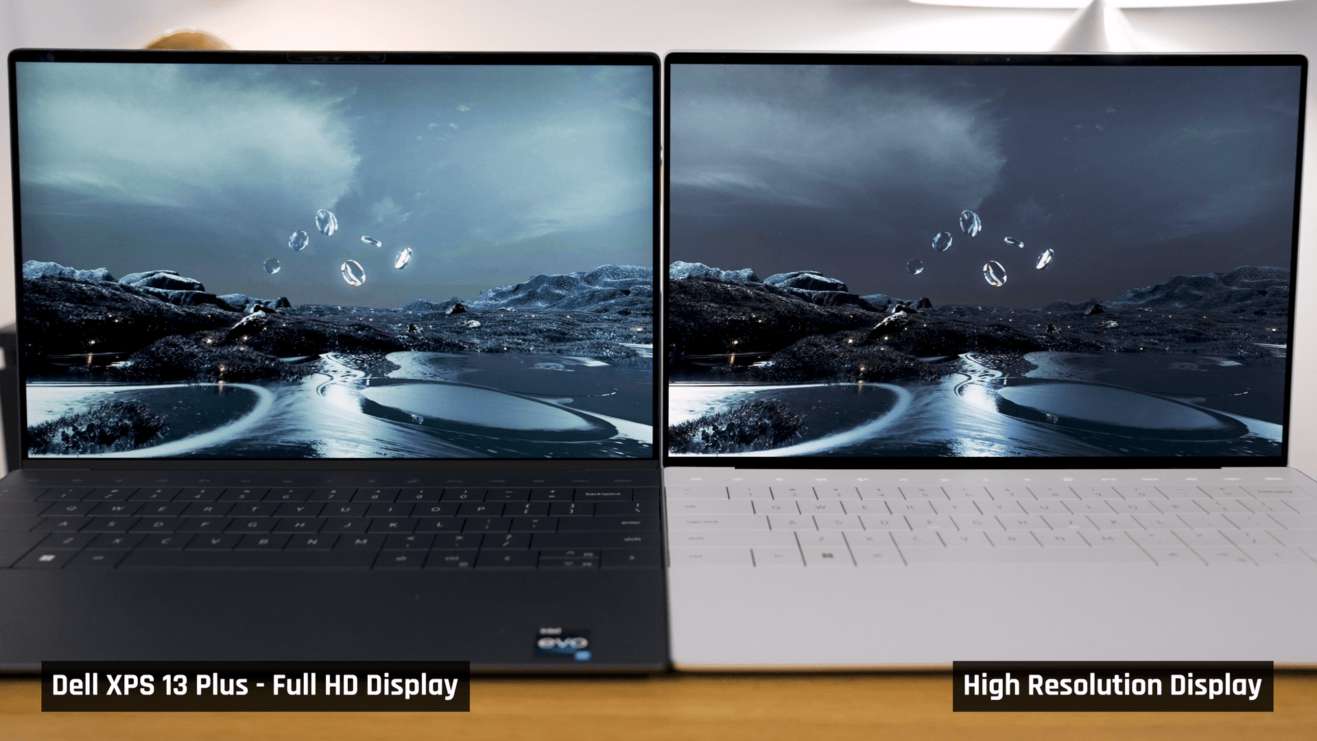 Dell XPS 13 Plus display comparison